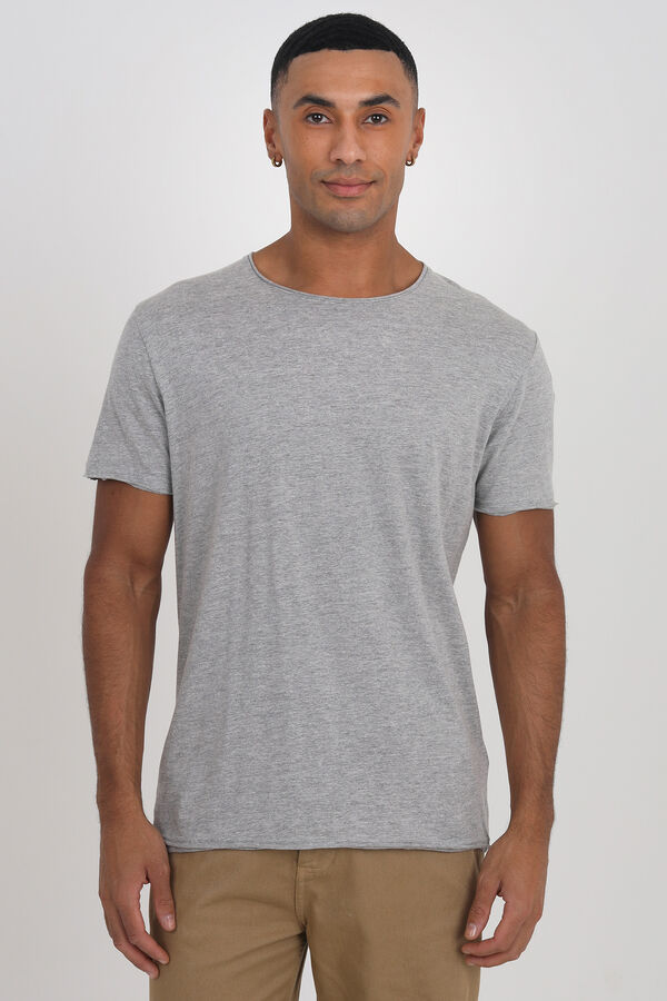 Springfield T-shirt básica de manga curta cinza