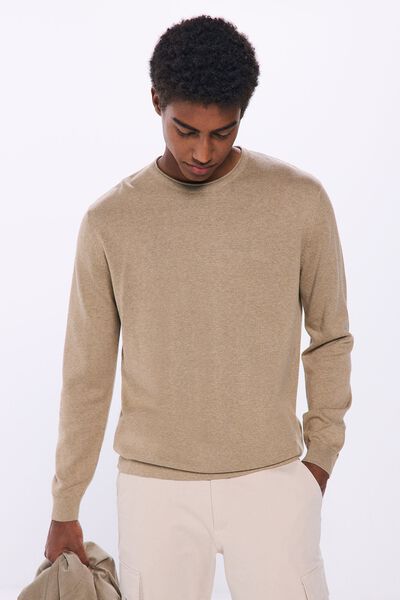 Springfield Jersey básico beige medio