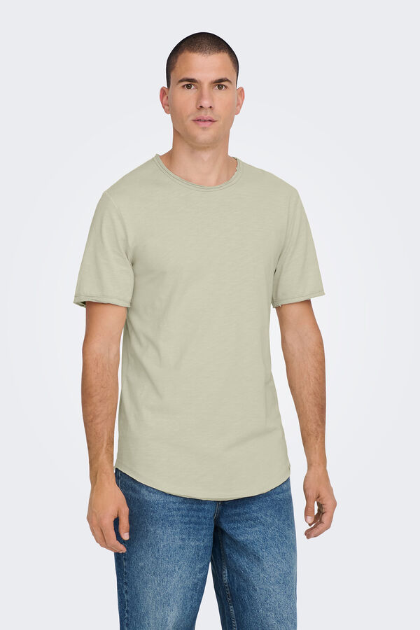 Springfield Camiseta manga corta gris medio