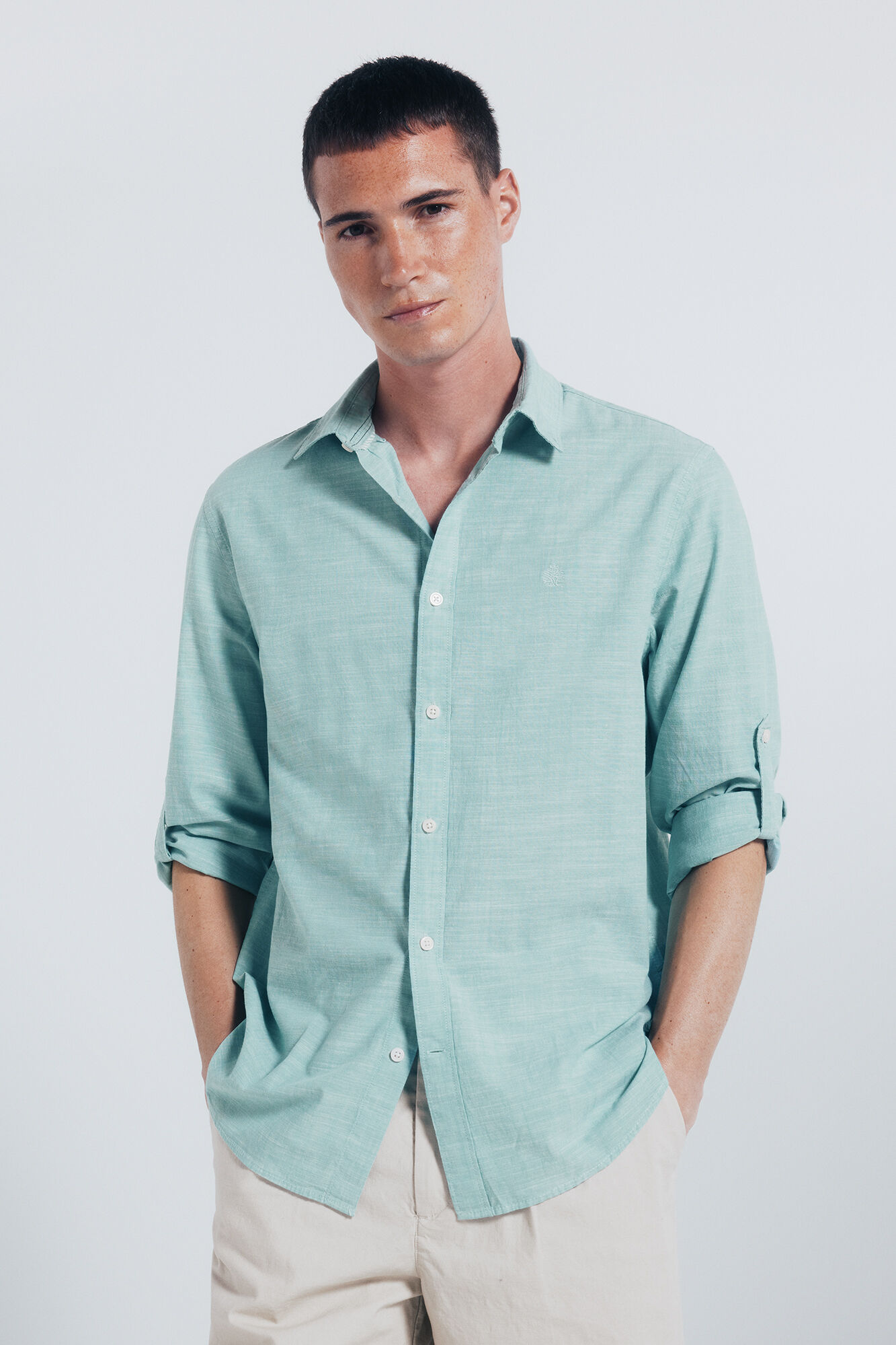 Springfield Slub cotton shirt