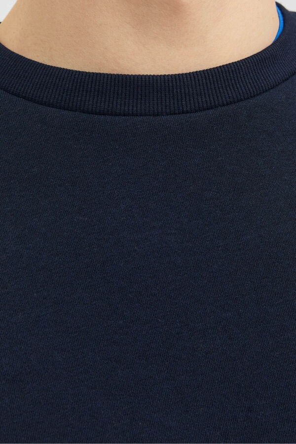 Jack & Jones Sudadera básica cuello redondo azul