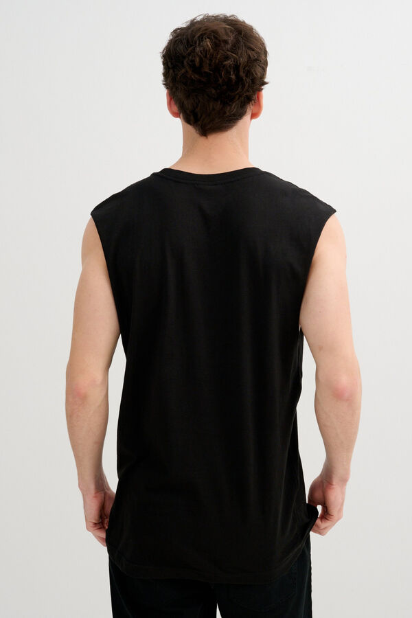 Inside Plain vest top black