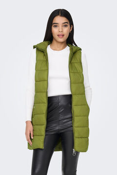 Springfield Long quilted gilet vert