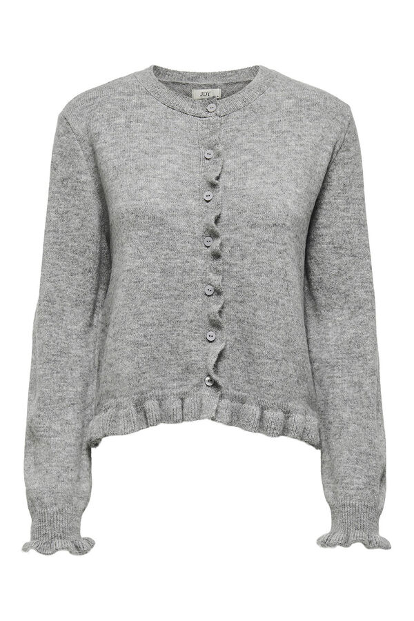 JDY Buttons fastening cardigan grey