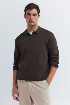 Springfield Polo shirt neck jumper with buttons
