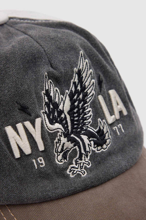 Springfield Embroidered vintage baseball cap grey mix