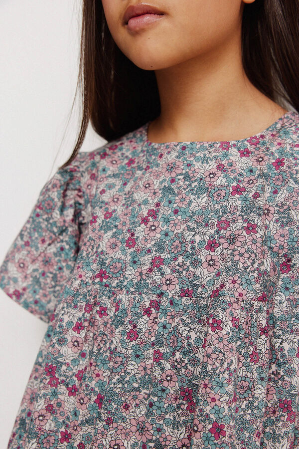 Springfield Kids Haljina sa Liberty cvetnim printom Ljubičasta