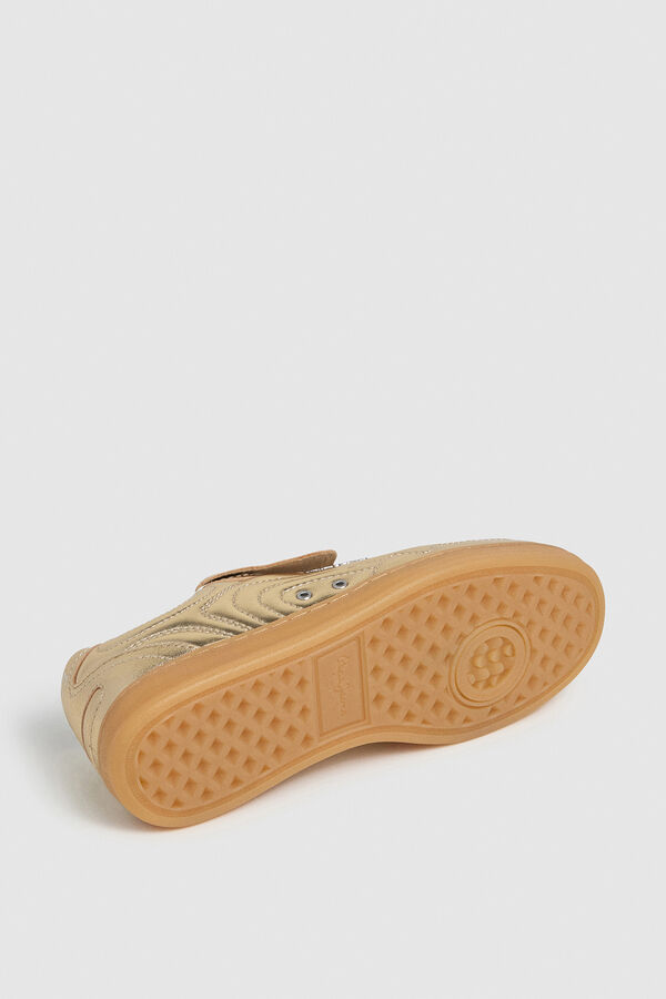 Pepe Jeans Zapatillas De Piel Metalizadas amarillo