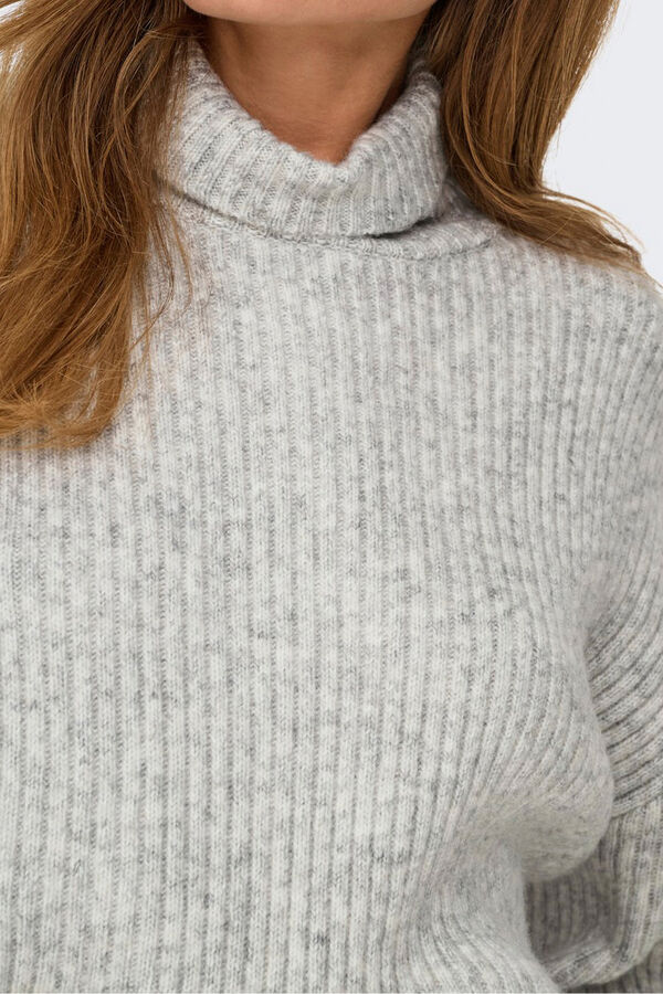 Only High neck jumper  grey
