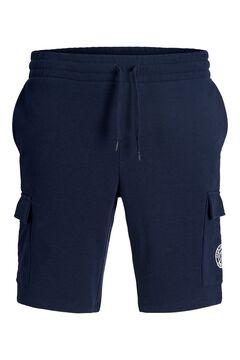 Jack & Jones Bermuda cargo em felpa regular fit
