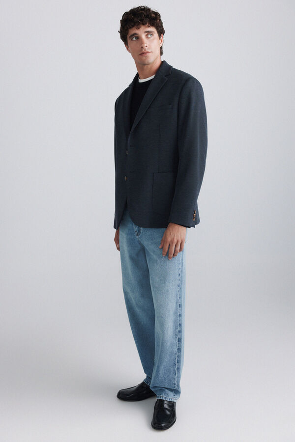 Springfield Houndstooth blazer blue