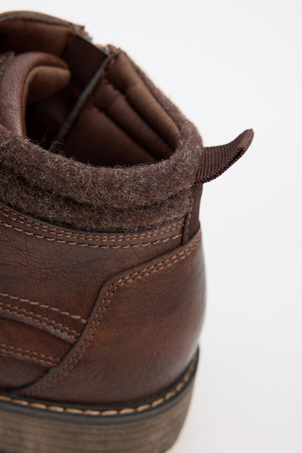Springfield Boots with combined collar brown