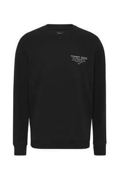Springfield Sweatshirt de homem Tommy Jeans preto