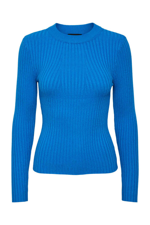 Springfield Ribbed knit jumper plava
