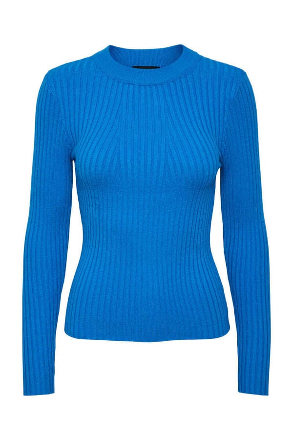 Springfield Ribbed knit jumper bluish