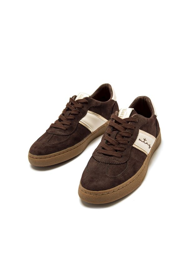 MTNG Metallic casual sneakers nude