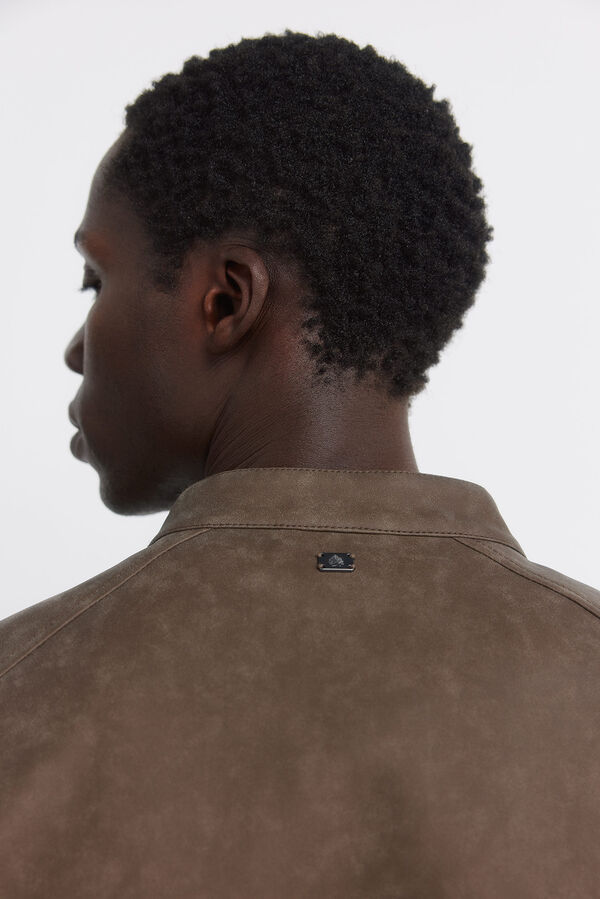 Springfield Faux leather jacket nude