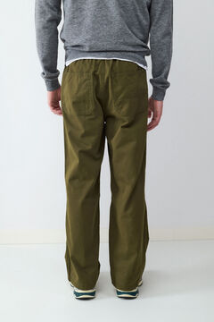 Balmohk Pantal&oacute;n straight cintura el&aacute;stica