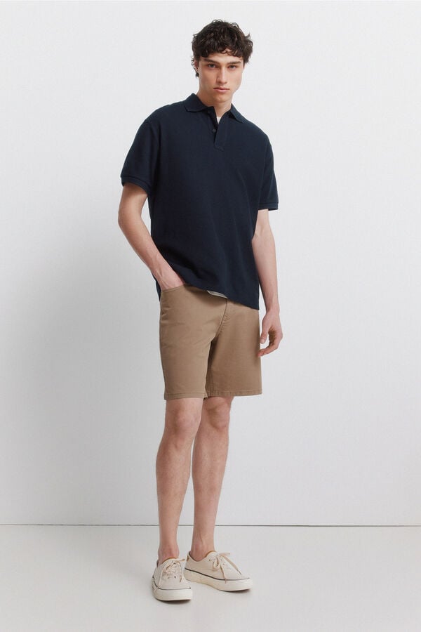 Springfield Regular fit polo shirt blue