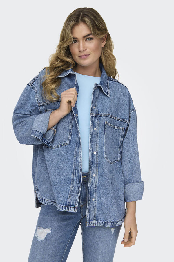 Only Denim overshirt blue