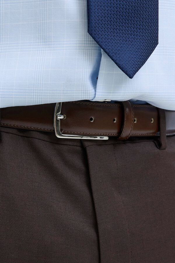 Jack & Jones 100% leather belt nude