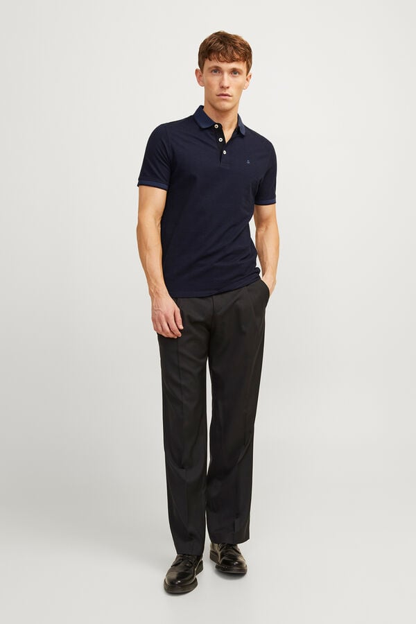 Jack & Jones Polo de algod&oacute;n b&aacute;sico azul