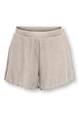 Only Girls Cal&ccedil;&otilde;es com cintura el&aacute;stica bege