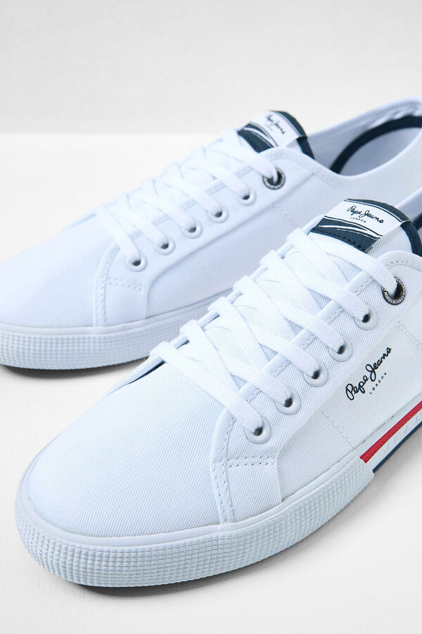 Springfield Basic-Sneaker Baumwolle blanco
