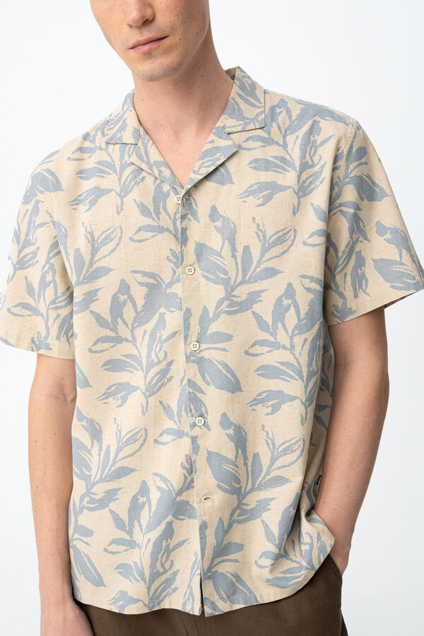 Tiffosi Camisa de corte folgado bege