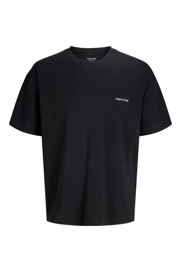 Jack & Jones Camiseta loose algod&oacute;n negro
