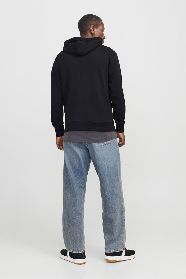 Jack & Jones Sudadera logo frontal negro