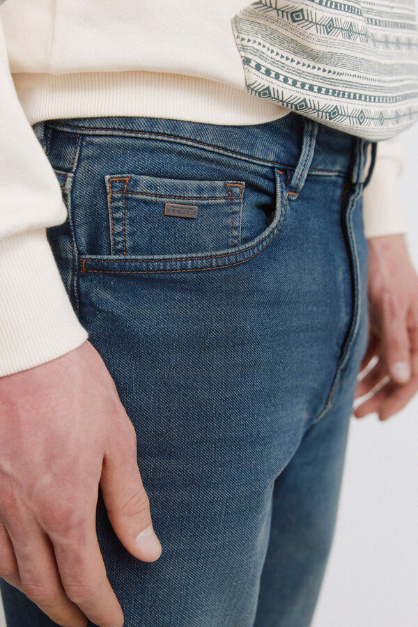 Springfield Jeans sobretintado slim fit azul