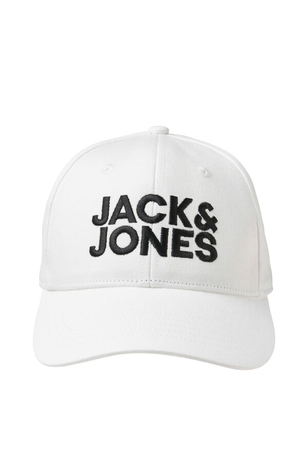 Jack & Jones Gorra logo XL blanco