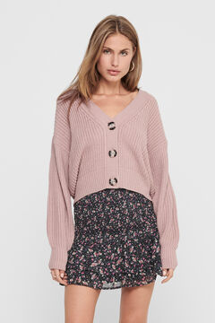 JDY long sleeve cardigan pink