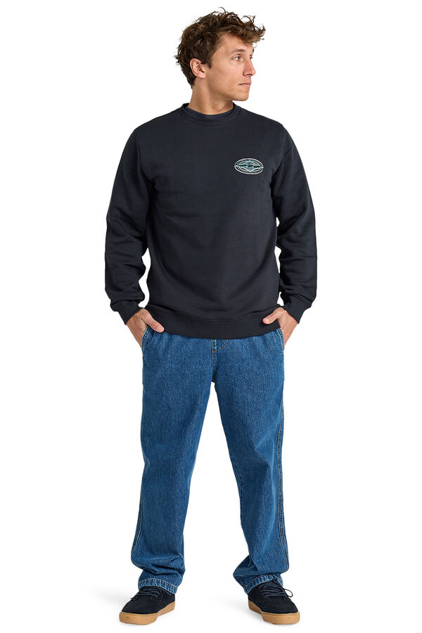 Billabong Sudadera cuello redondo negro