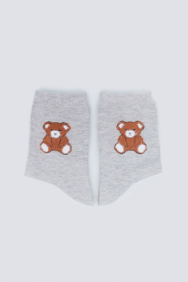 Springfield Terry cloth bear sock grey