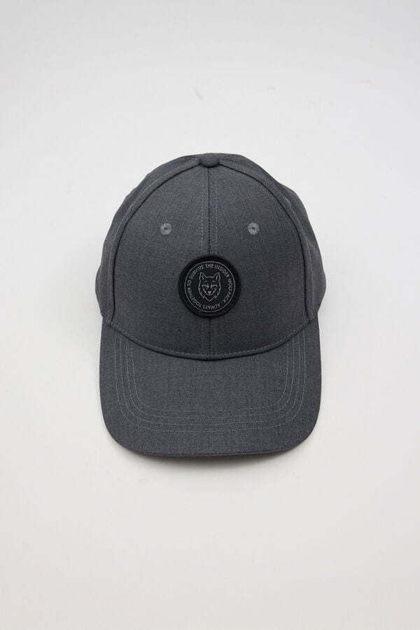 Inside Bon&eacute; de baseball com logo cinzento