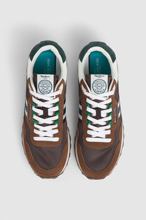 Pepe Jeans Running Shoes With Suede Details nude