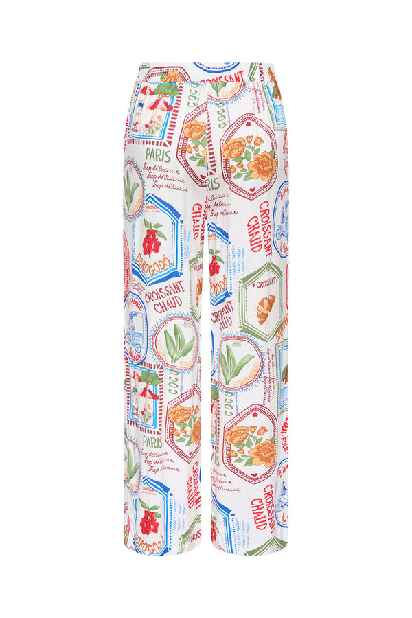 JDY Pantal&oacute;n largo ancho blanco