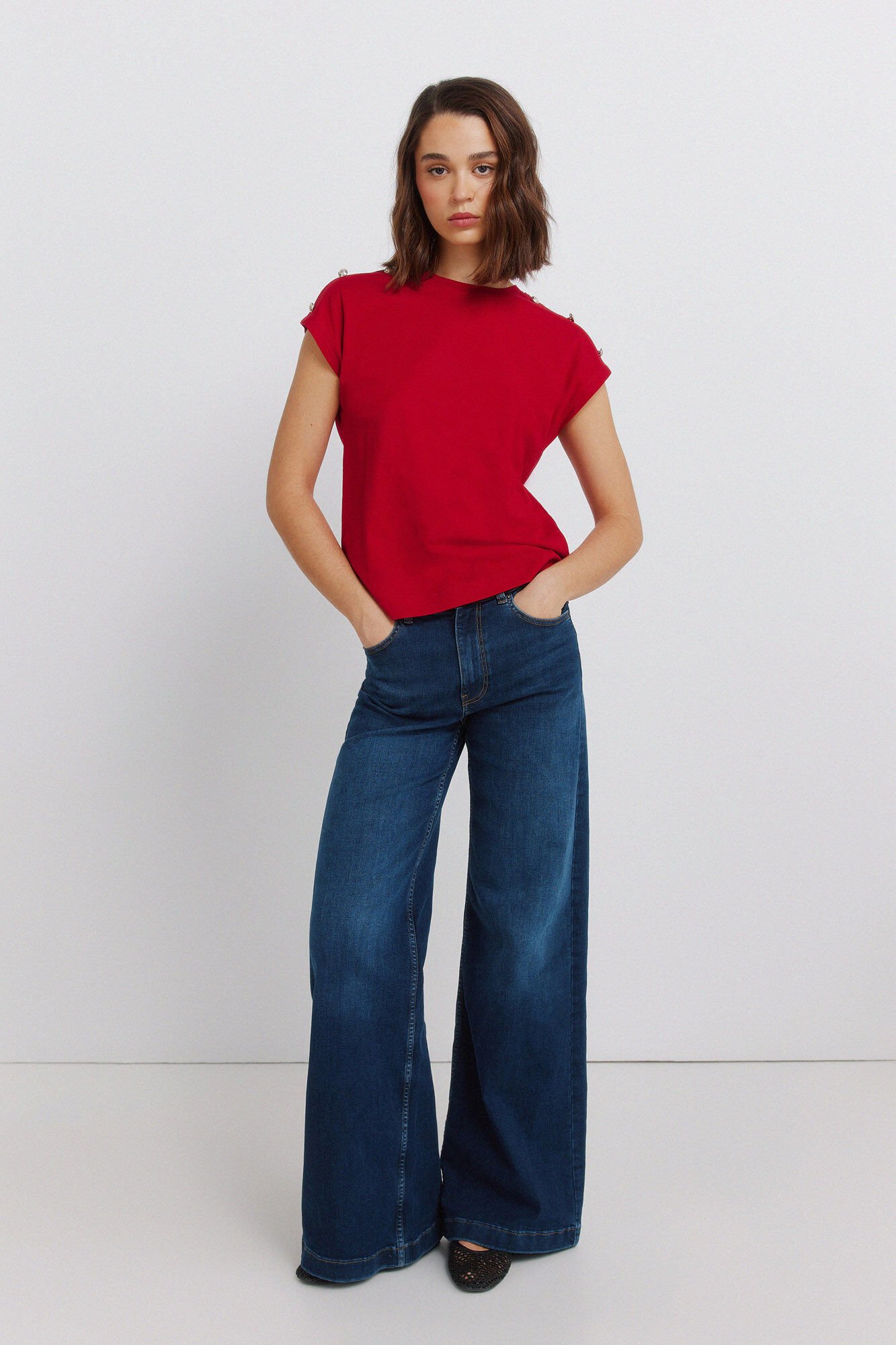 Springfield Short sleeve button T-shirt