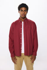 Springfield Camisa oxford tinte en prenda rojo