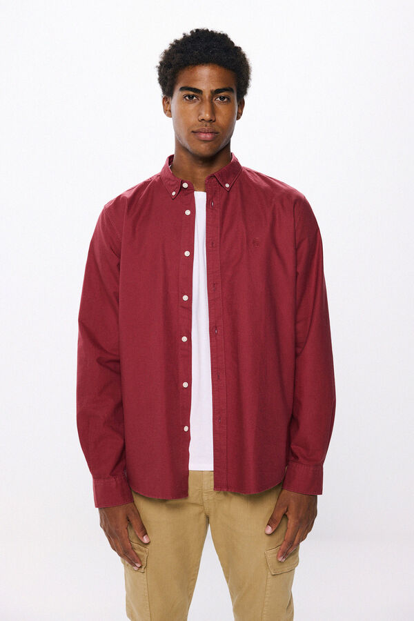 Springfield garment dye oxford shirt crvena