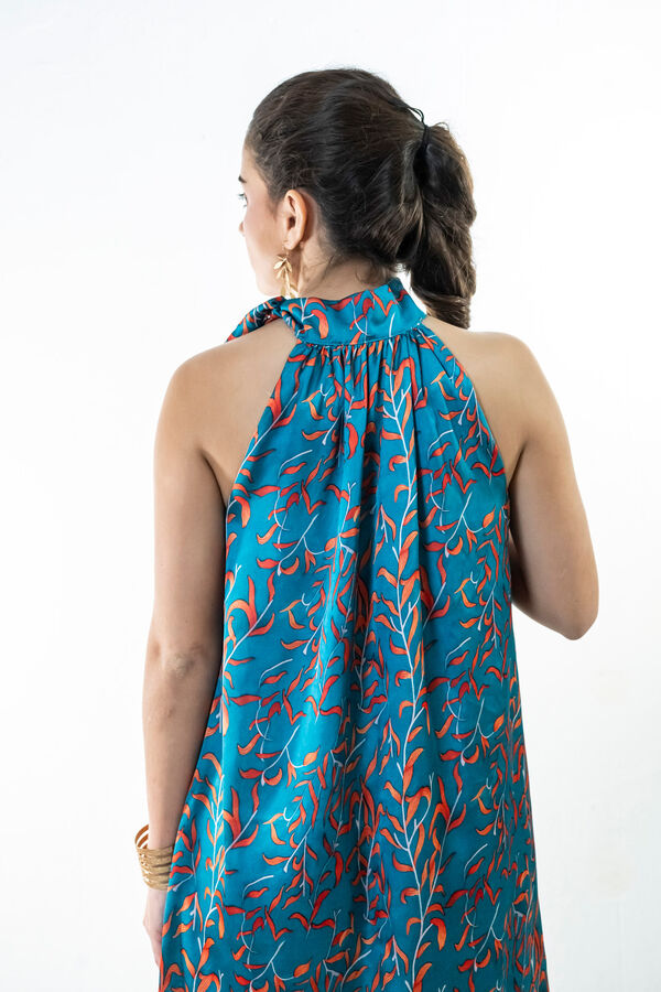 Cul Sac Halterneck short dress red