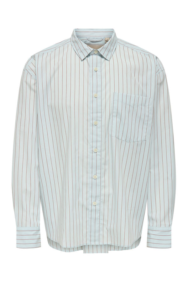 Only & Sons Camisa manga larga azul