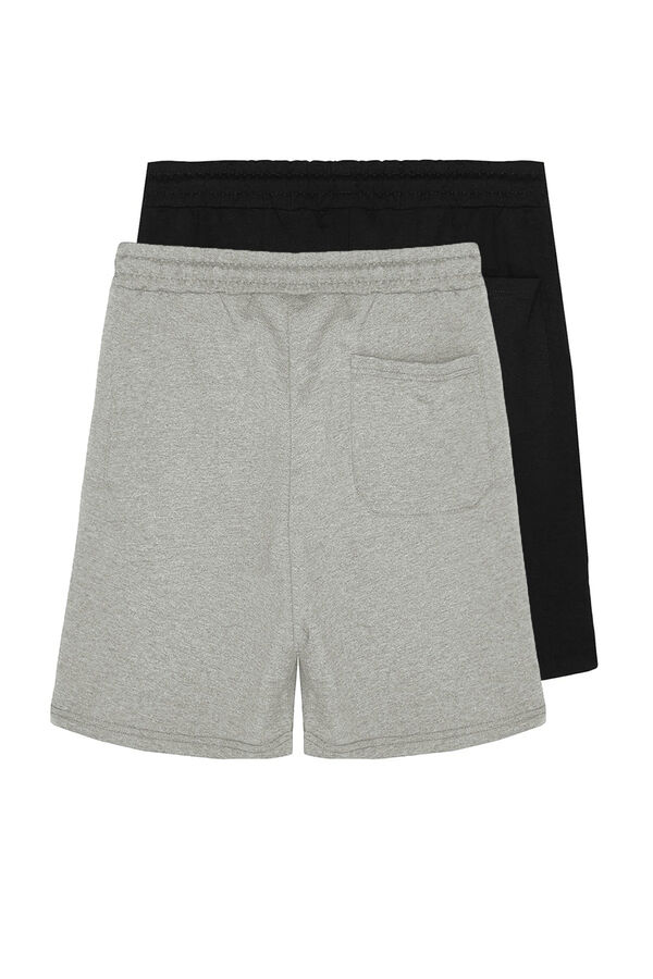 Trendyol Pack 2 bermudas jogger blanco