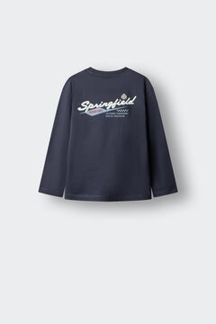 Springfield Kids T-shirt manga comprida com logo Springfield para crian&ccedil;a