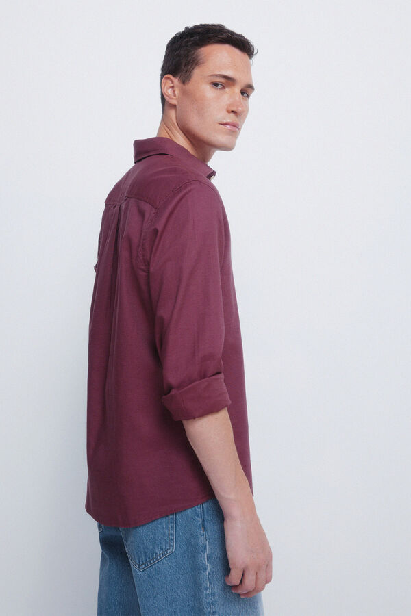 Springfield Camisa estructura burdeos