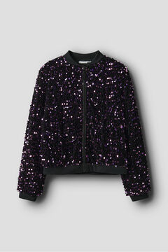 Name It Bomber de lentejuelas y terciopelo de ni&ntilde;a