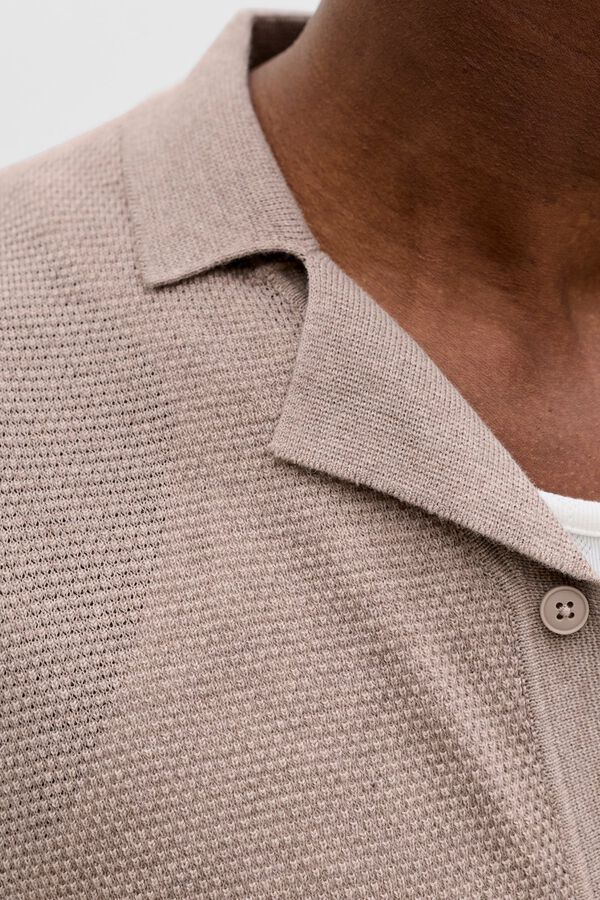 Jack & Jones Polo punto relaxed fit resort tostado