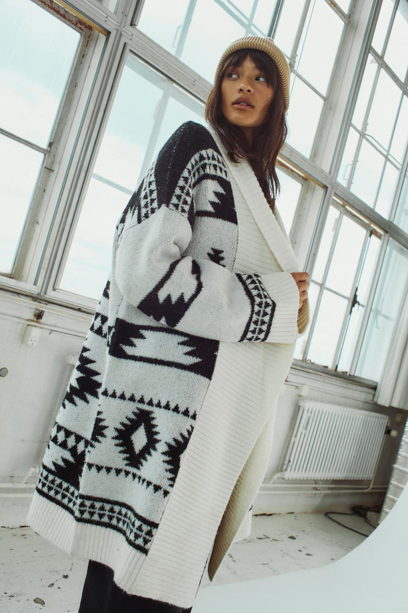 Noisy May c&aacute;rdigan &eacute;tnico cuello